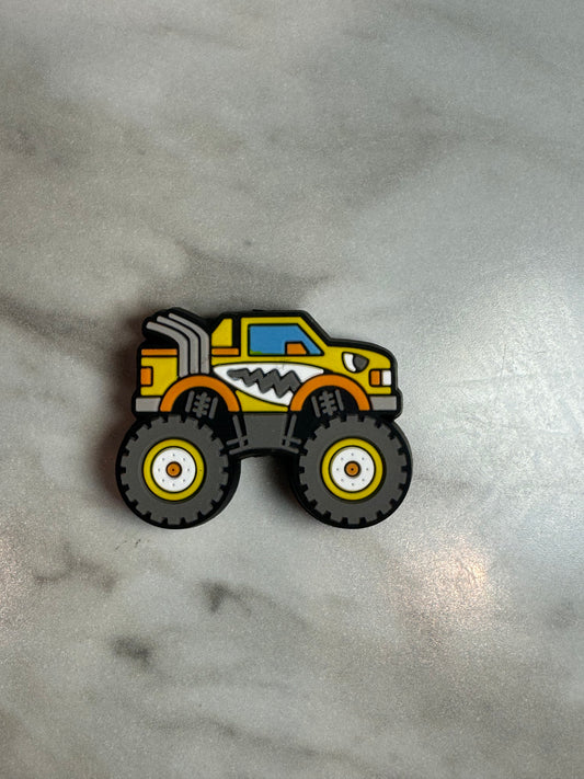 Yellow Monster Truck Silicone Focal