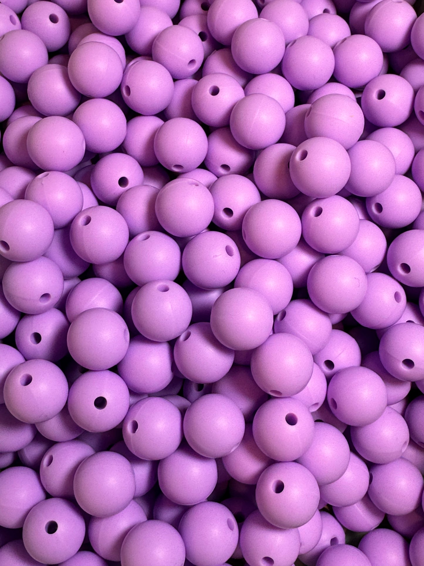 Purple 12mm Solid Color Round Bead