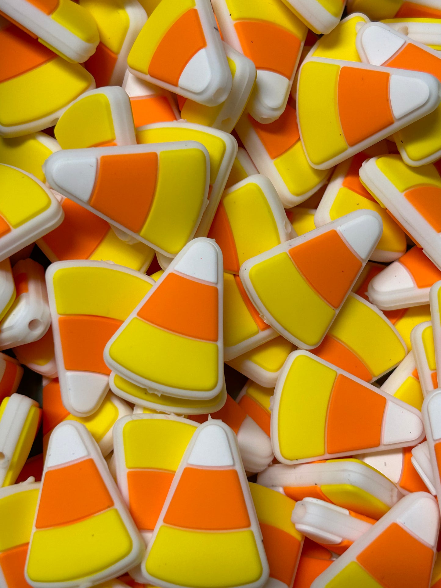 Candy Corn Silicone Focal