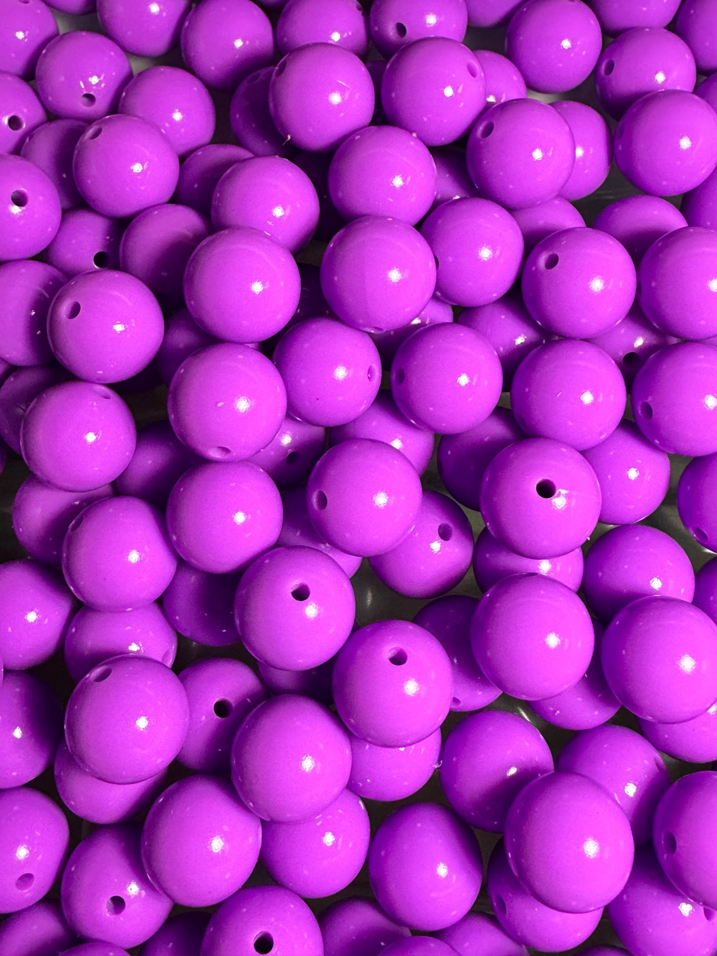 Purple 15mm Liquid Bead
