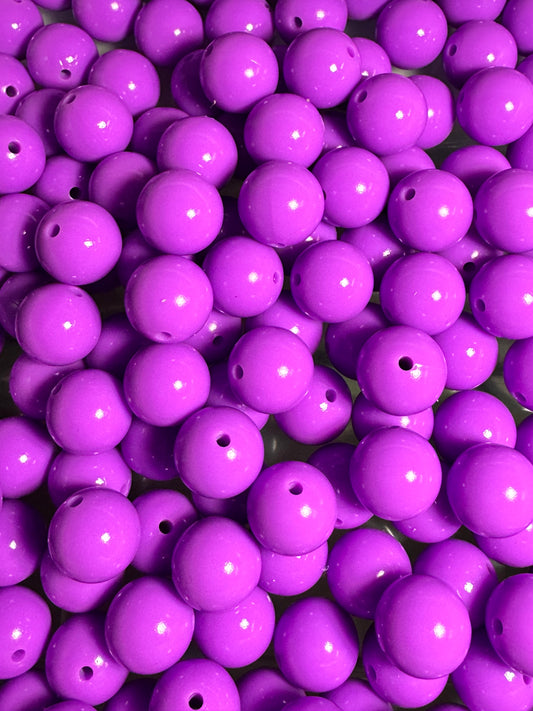 Purple 15mm Liquid Bead