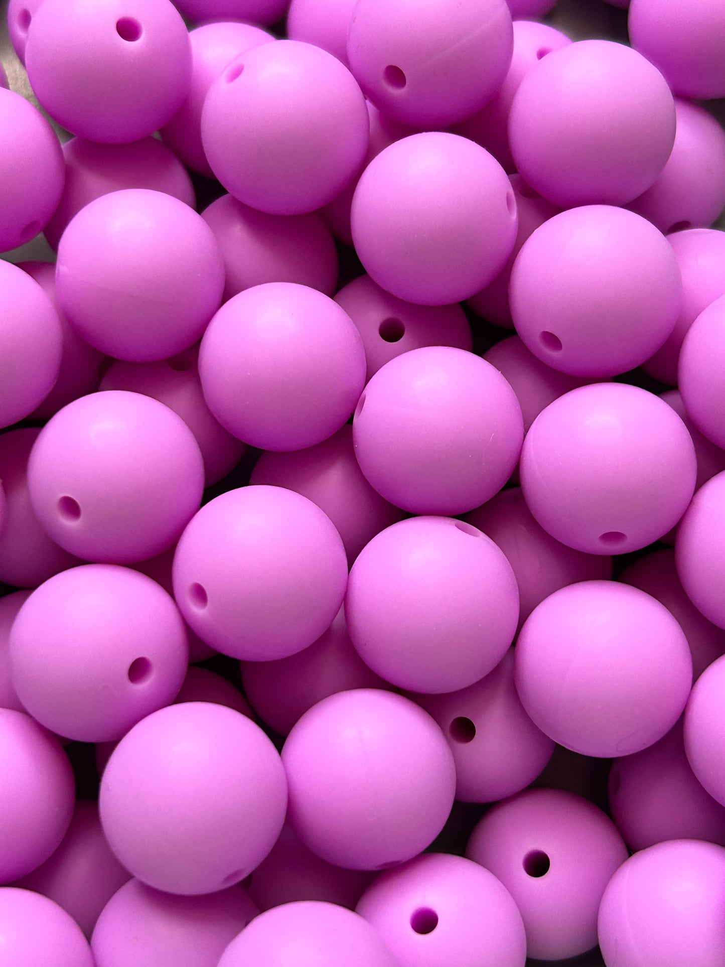 Purple Haze 15mm Solid Color Silicone Bead
