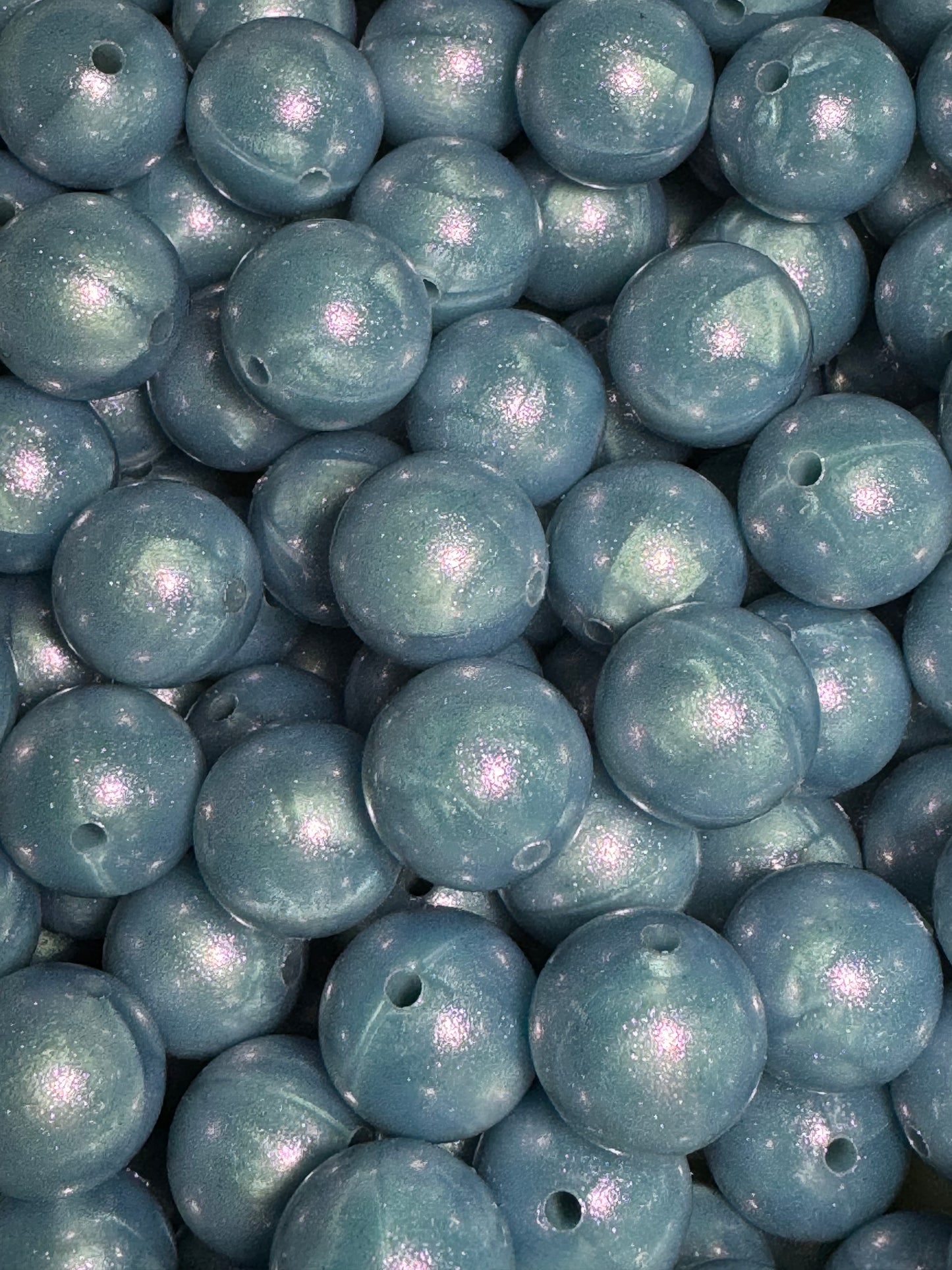 Blue Pearl 15mm Shimmery Bead