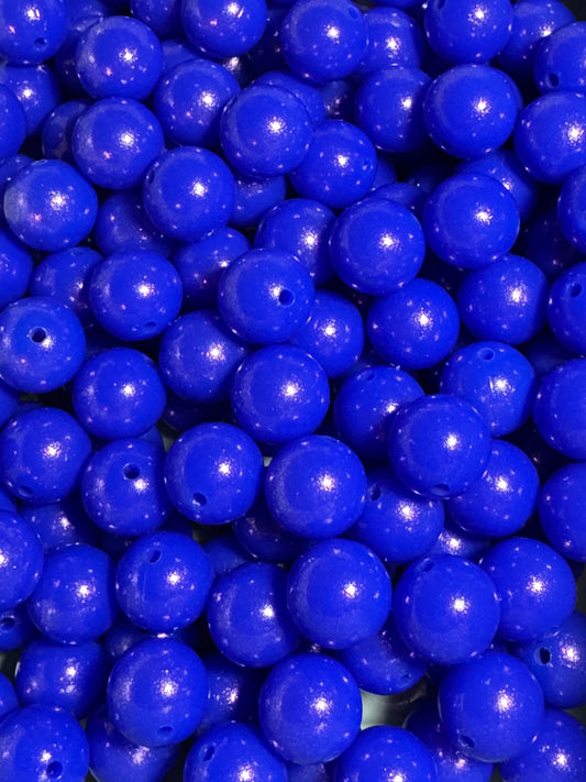 Royal Blue 15mm Shimmery Bead