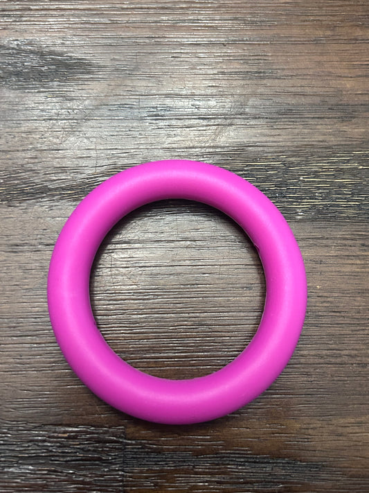 Magenta 65mm Solid Color Silicone Ring