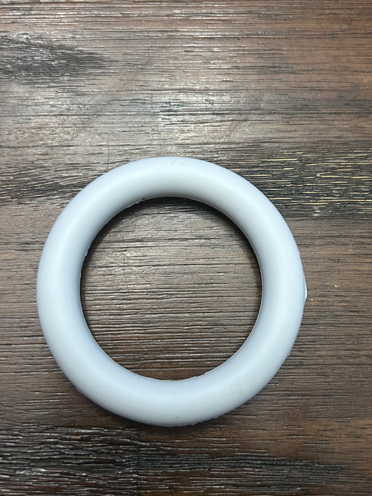 Gray 65mm Solid Color Silicone Ring