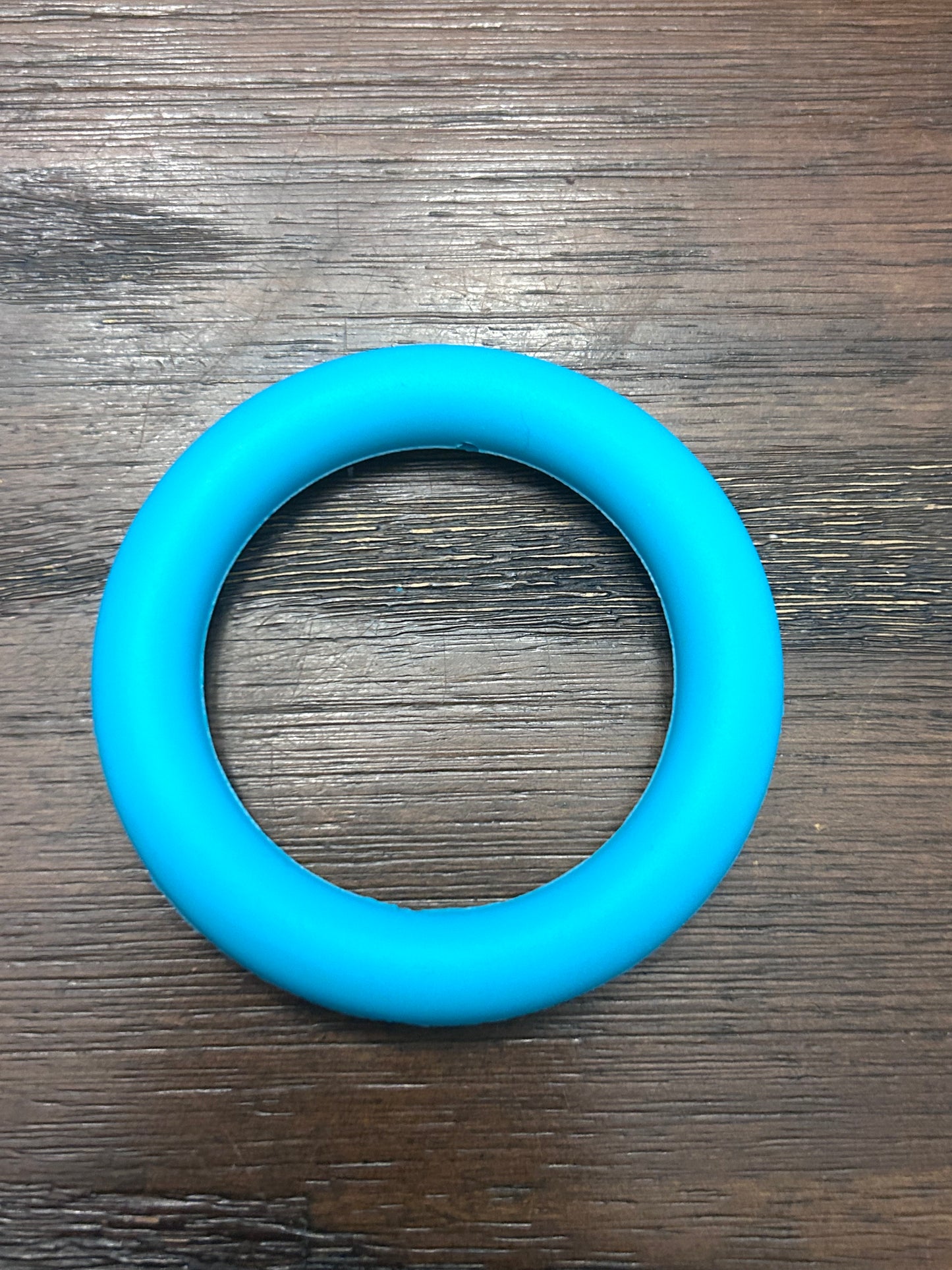 Turquoise 65mm Solid Color Silicone Ring