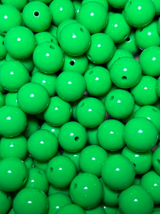 Summer Green 15mm Liquid Bead