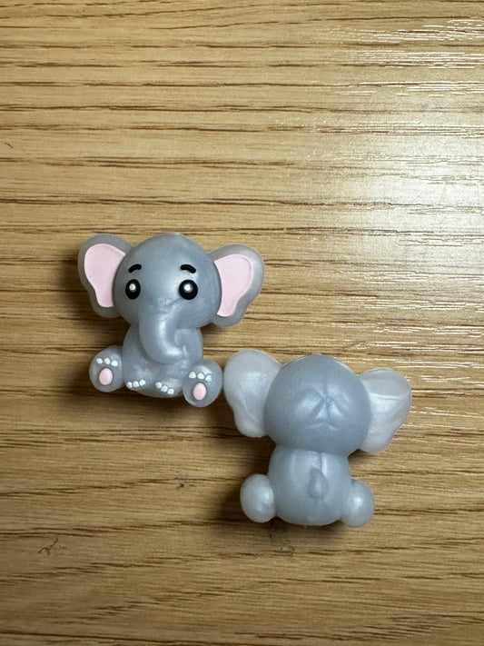 Pearl 3D Elephant Silicone Focal