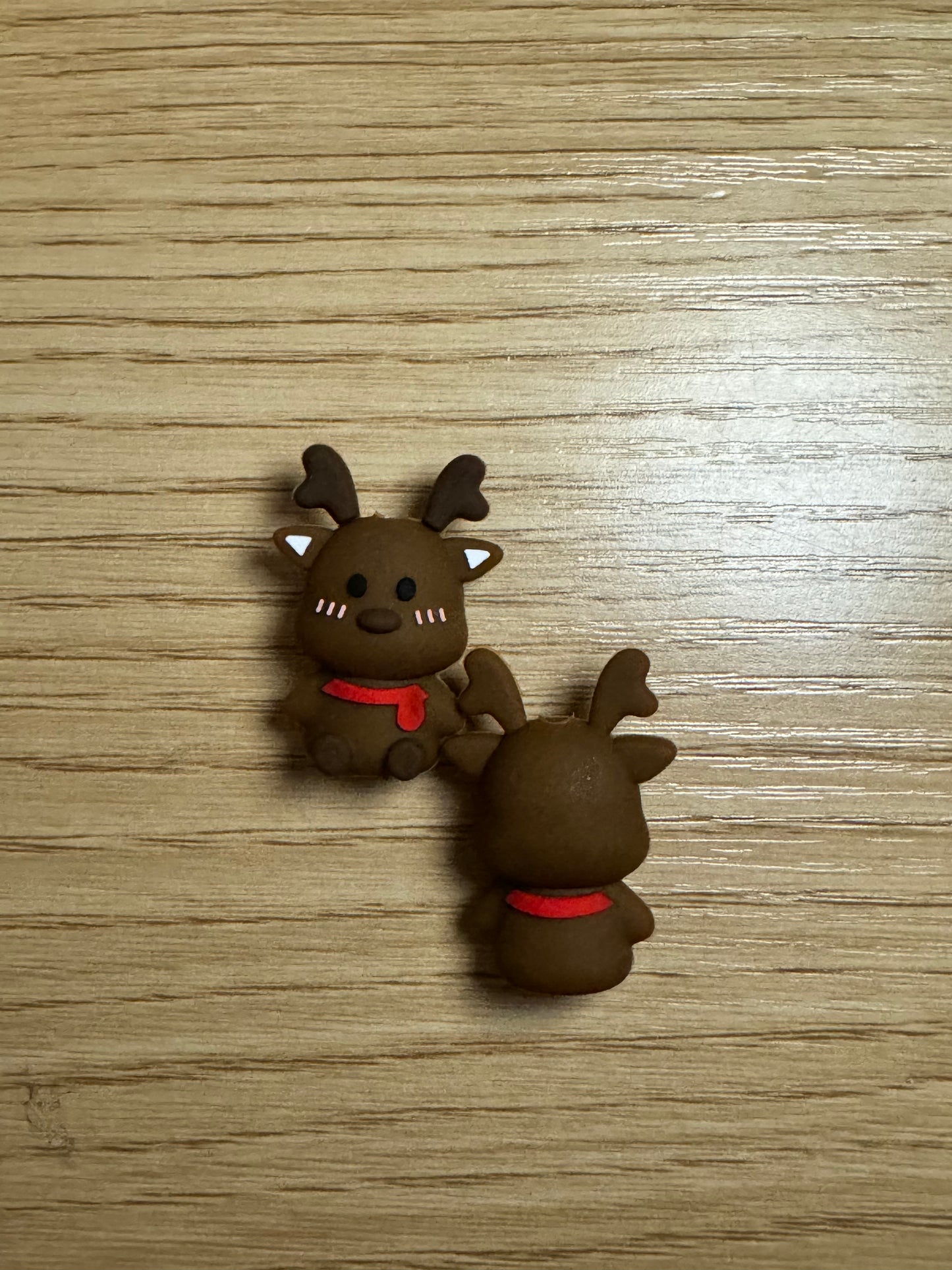 Brown Reindeer 3D Silicone Focal