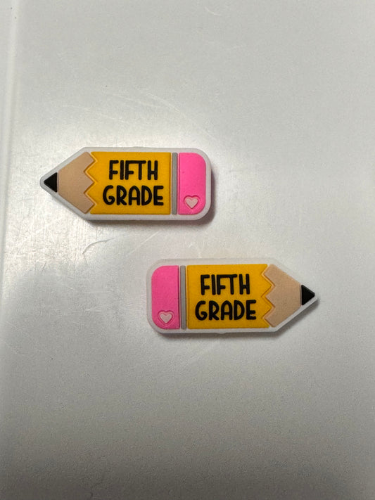 Fifth Grade Pencil Silicone Focal
