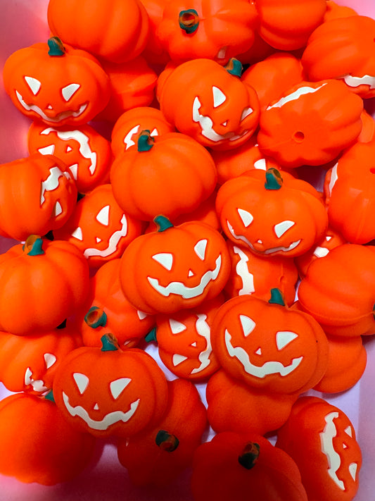 3D Jack-O-Lantern Silicone Focal