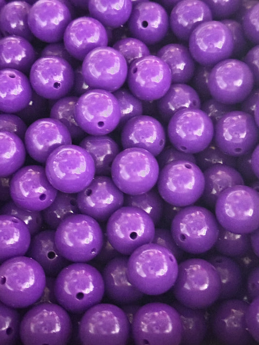 Galaxy Purple 15mm Liquid Bead