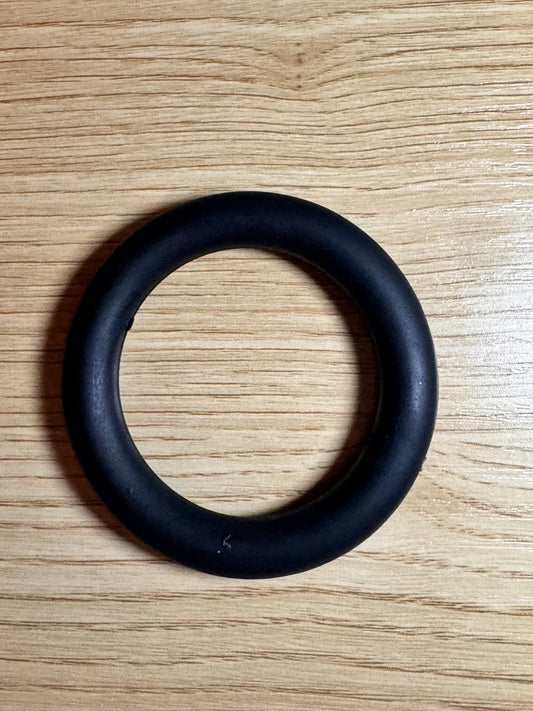 Black 65mm Solid Color Silicone Ring