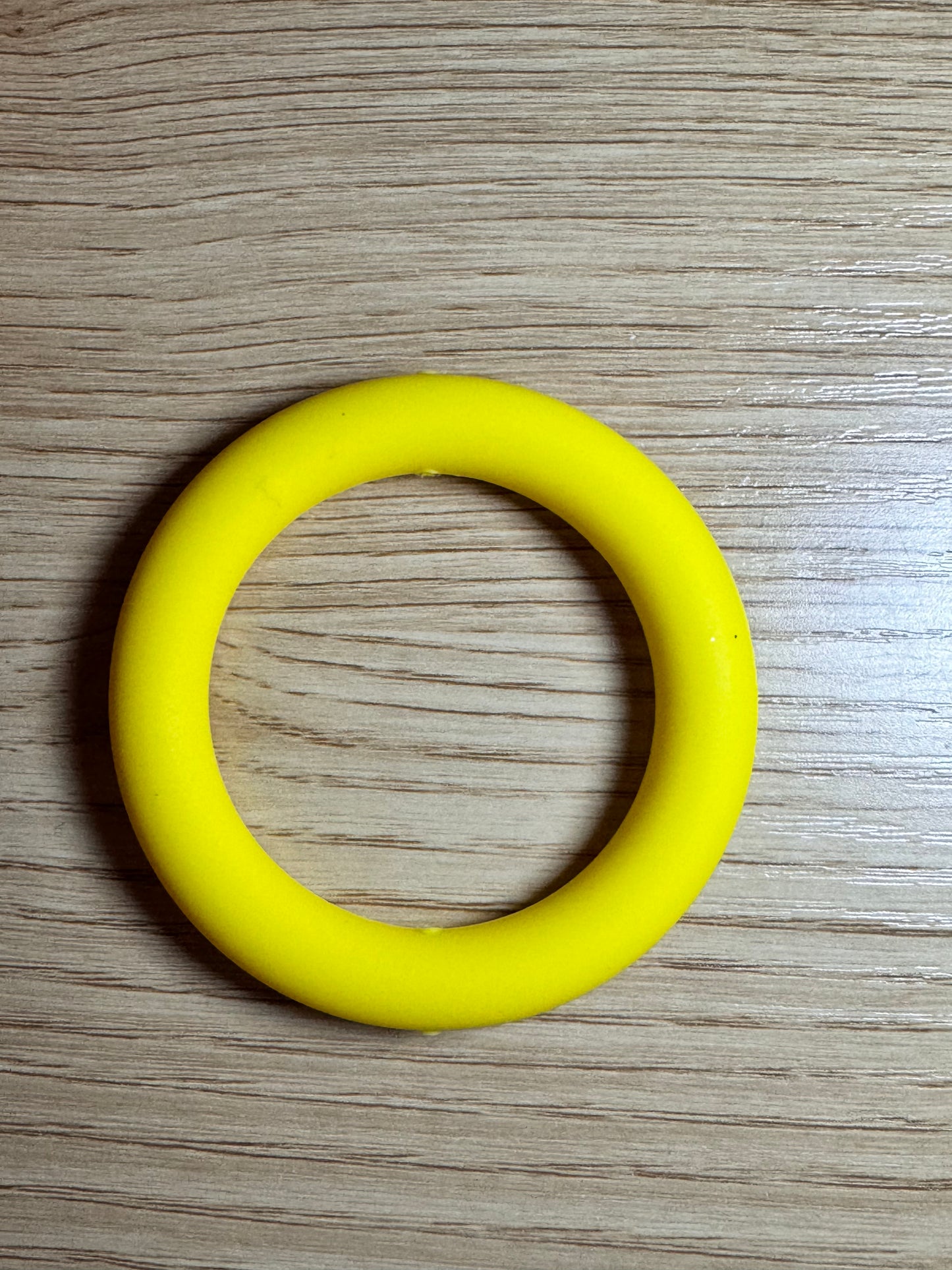 Yellow 65mm Solid Color Silicone Ring