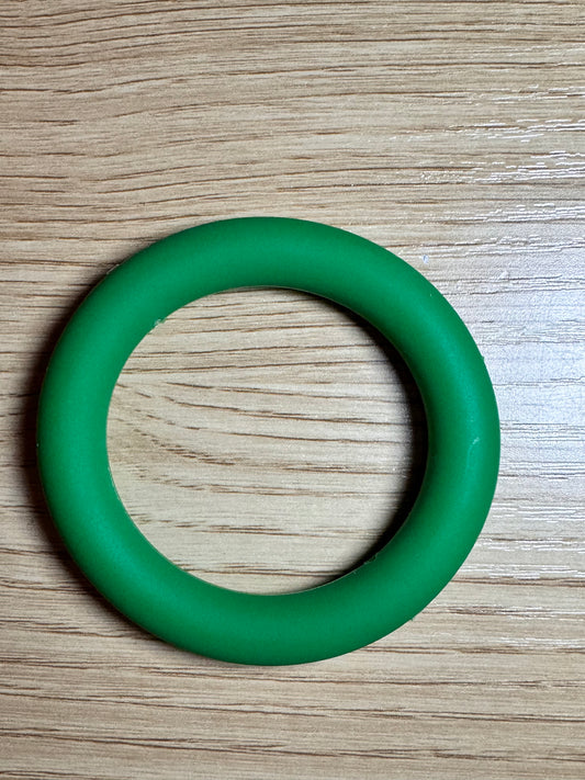 Christmas Green 65mm Solid Color Silicone Ring