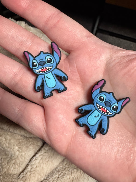 Blue Alien Friend Silicone Focal