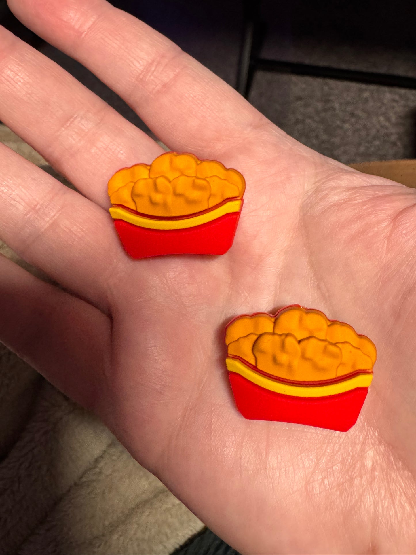 Chicken Nuggets 3D Silicone Focal