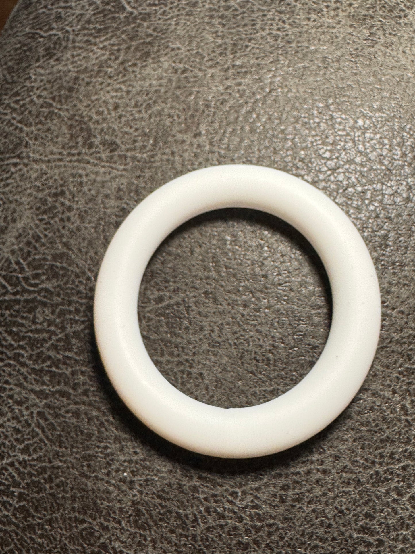 White 65mm Solid Color Silicone Ring