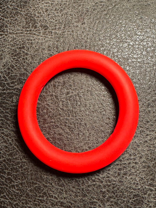 True Red 65mm Solid Color Silicone Ring