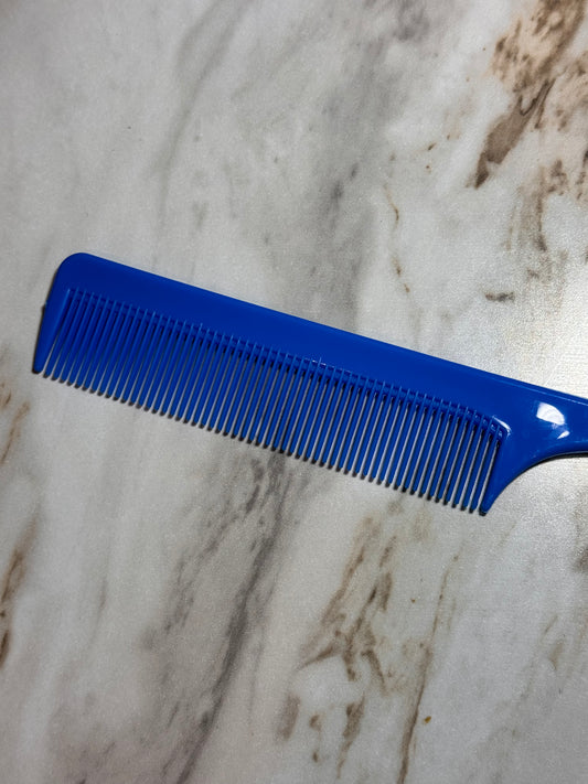 Royal Blue Beadable Plastic Combs