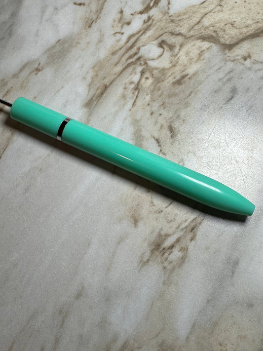 Turquoise Slim Style Beadable Plastic Pens