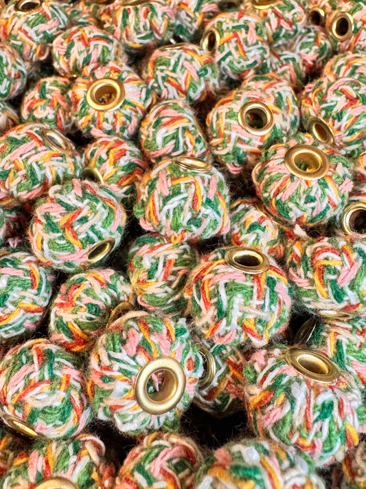 Earth Tones Multicolor Fabric 20mm Spacers