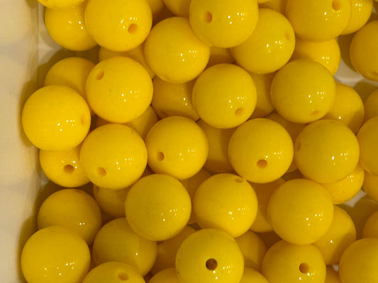 Yellow 15mm Liquid Bead