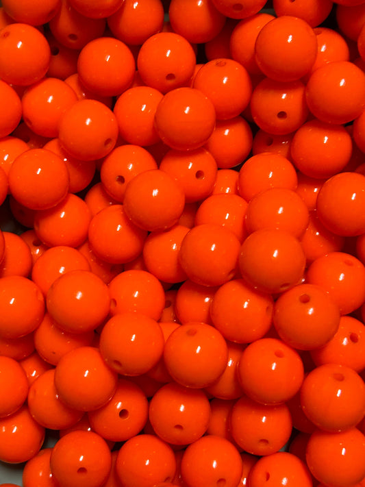 Orange 15mm Liquid Bead