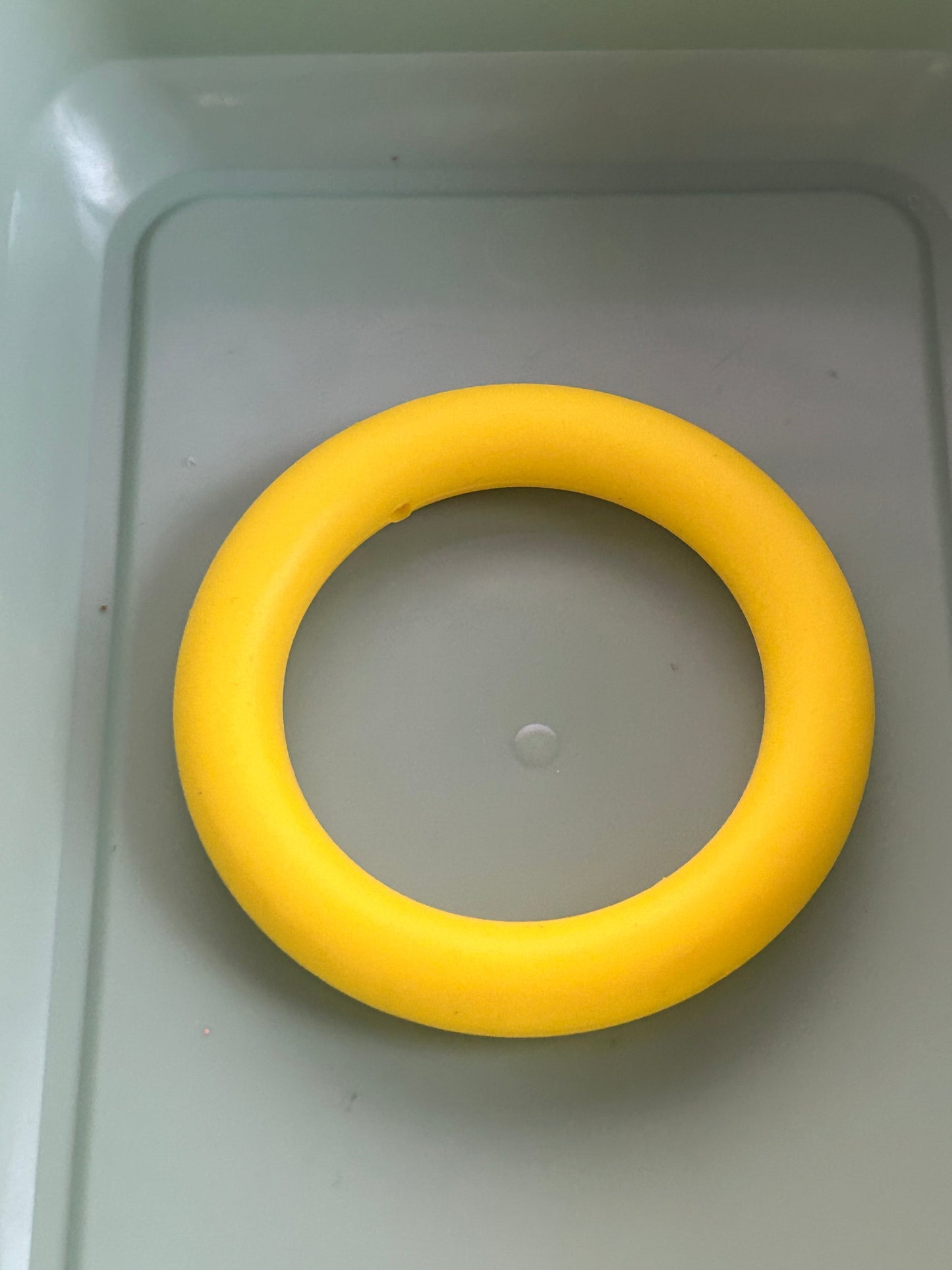 Yellow 65mm Solid Color Silicone Ring