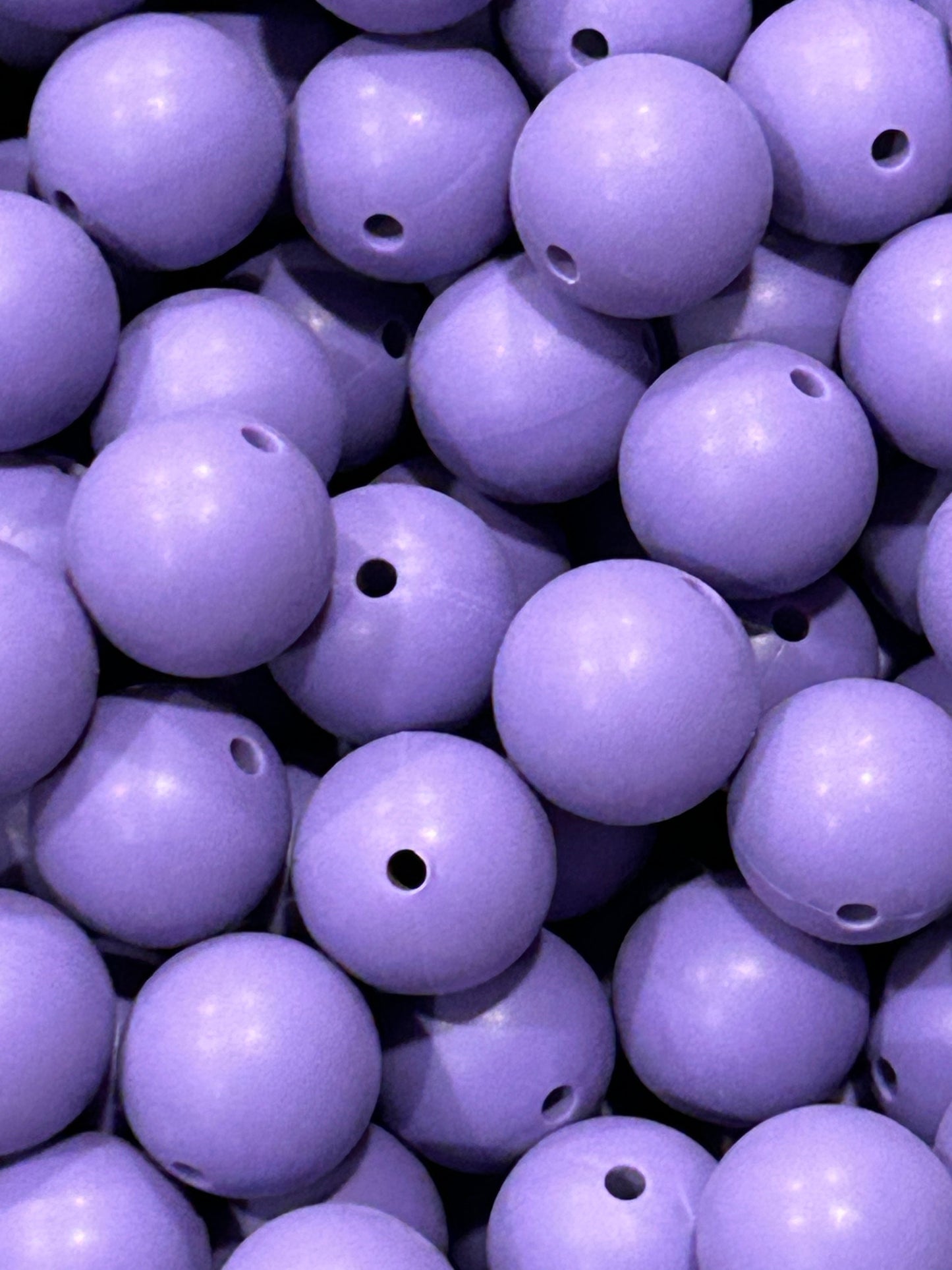 Royal Purple Custom 15mm Solid Color Silicone Bead