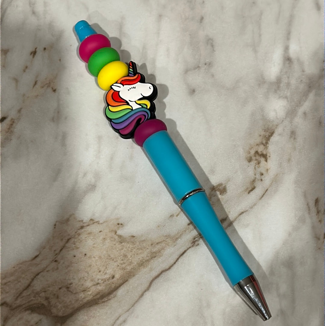 Rainbow Unicorn Custom Silicone Focal