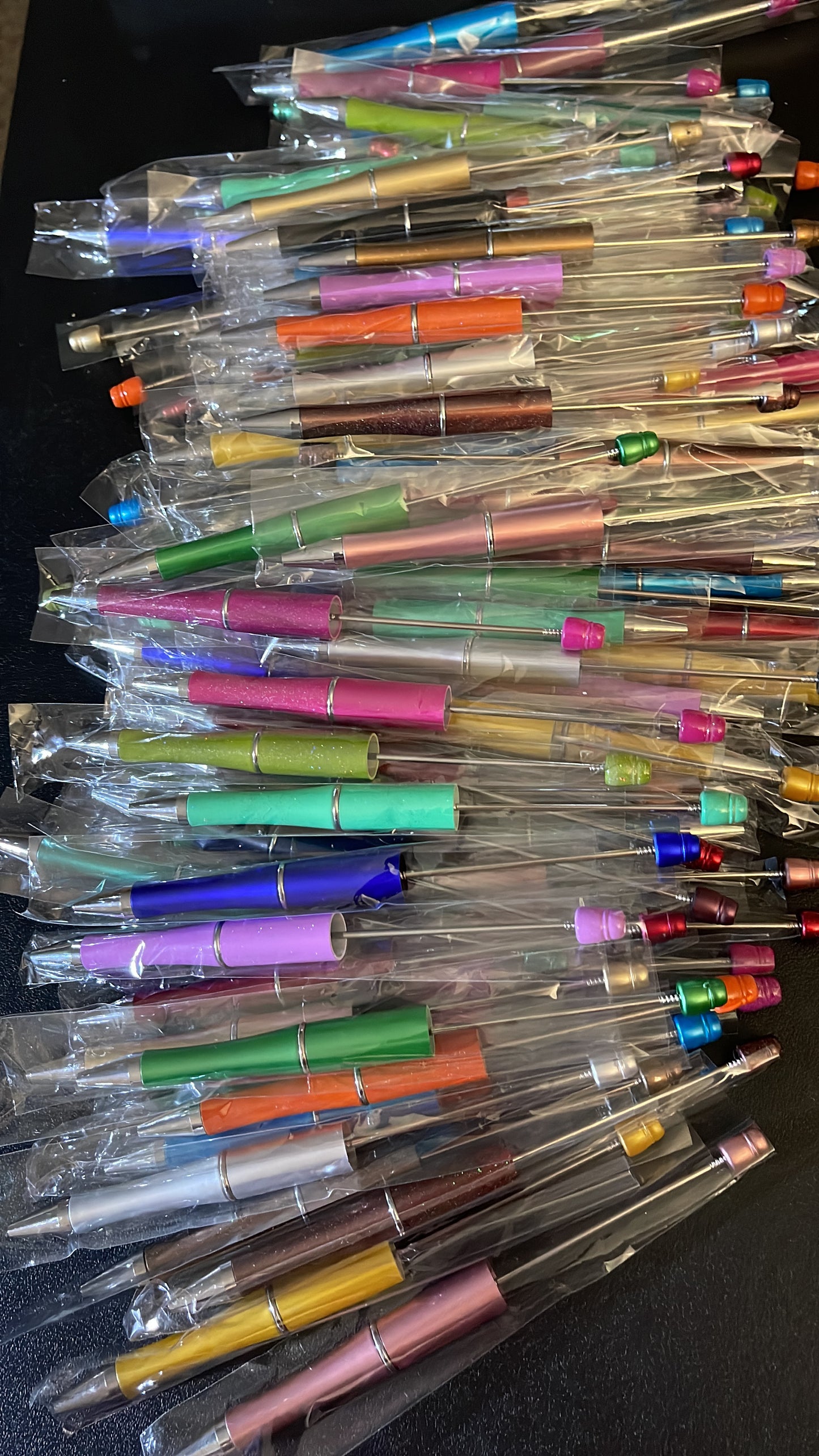 Plastic Beadable Pens (Mix of 10)