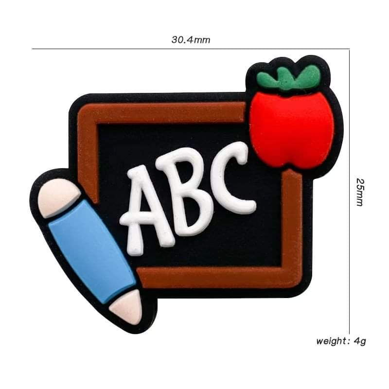 ABC Chalkboard Silicone Focal