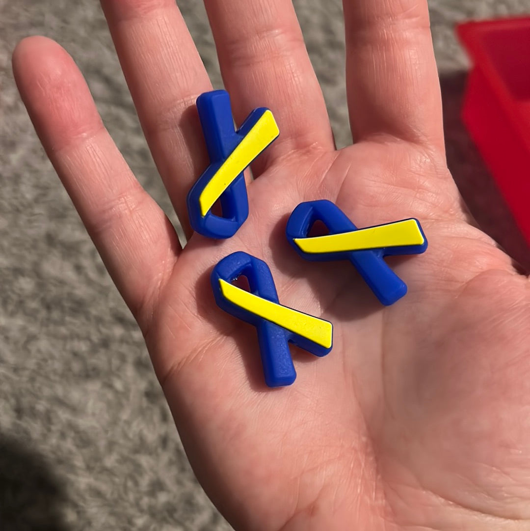 Down Syndrome Ribbon Silicone Focal