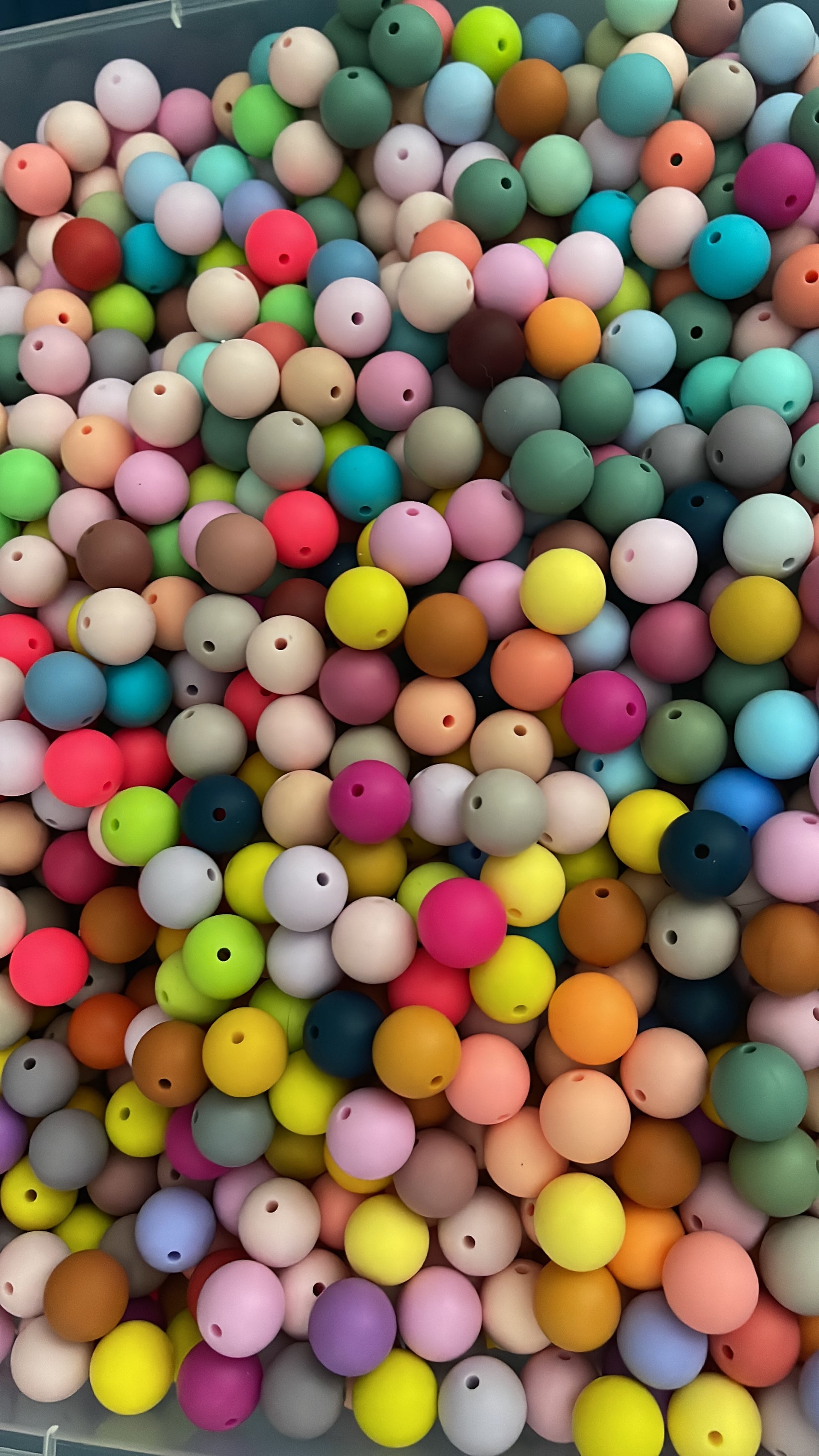 Silicone Wholesale--Mix & Match--9mm Bulk Silicone Beads--100