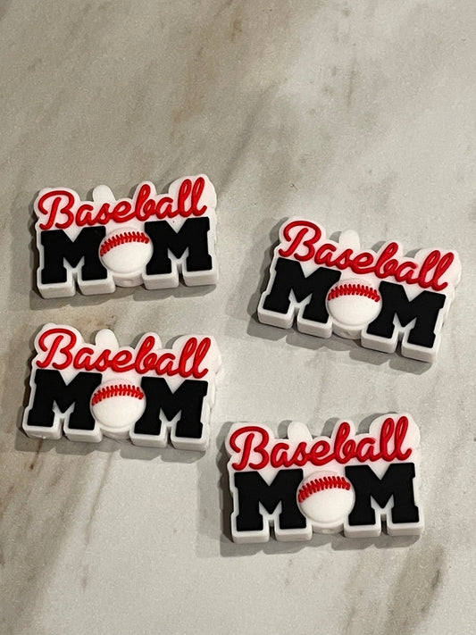 Baseball Mom Silicone Focal