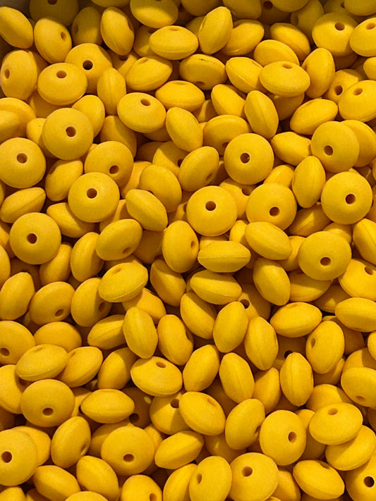 Banana Custom 12mm Solid Color Lentil Bead