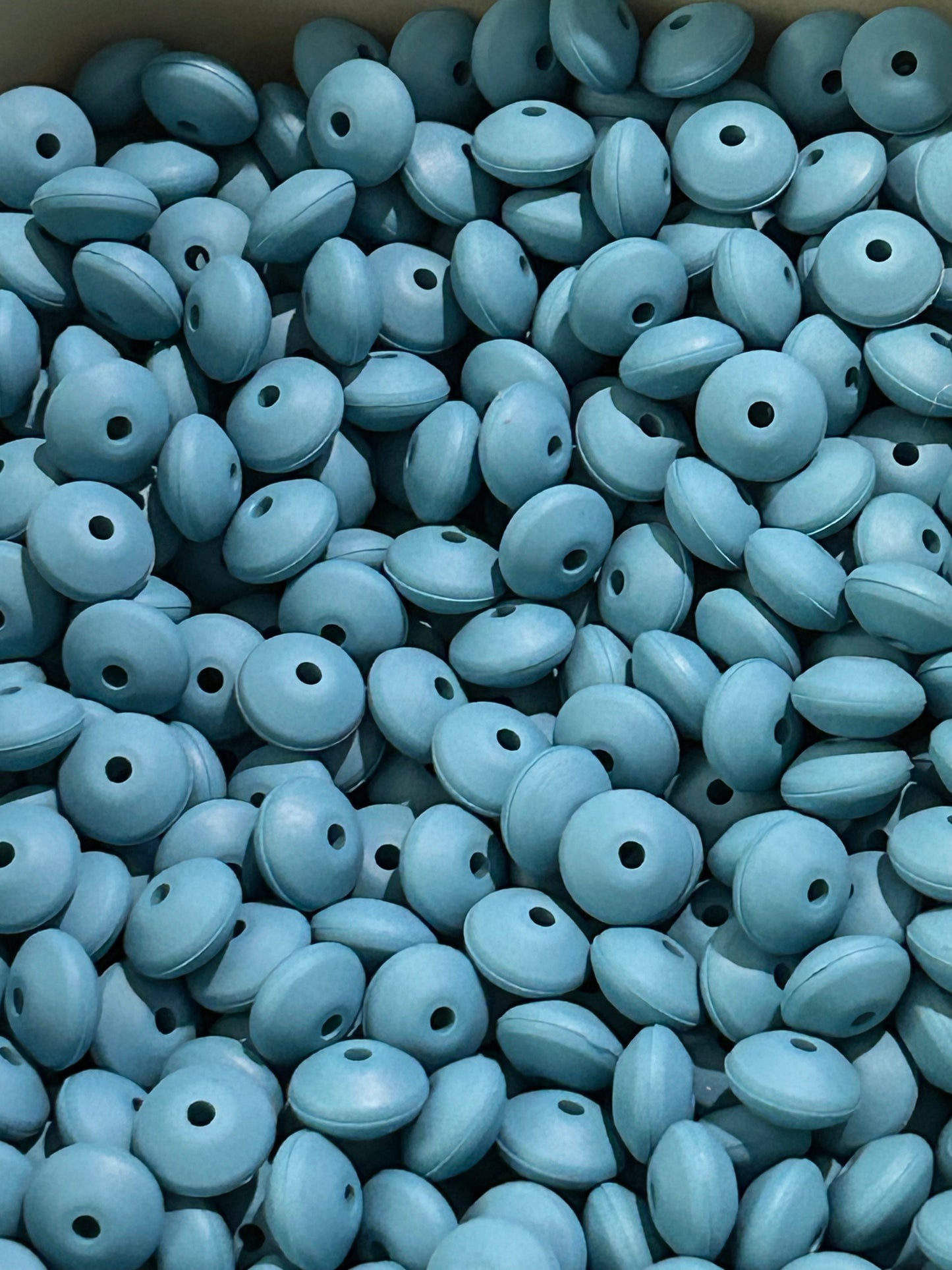 Under the Sea Custom 12mm Solid Color Lentil Bead