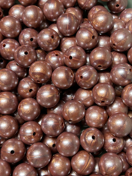 Bronze 15mm Shimmery Bead