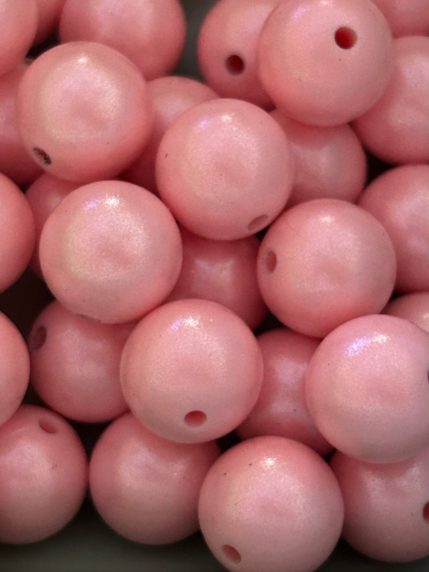 Light Pink 15mm Shimmery Bead